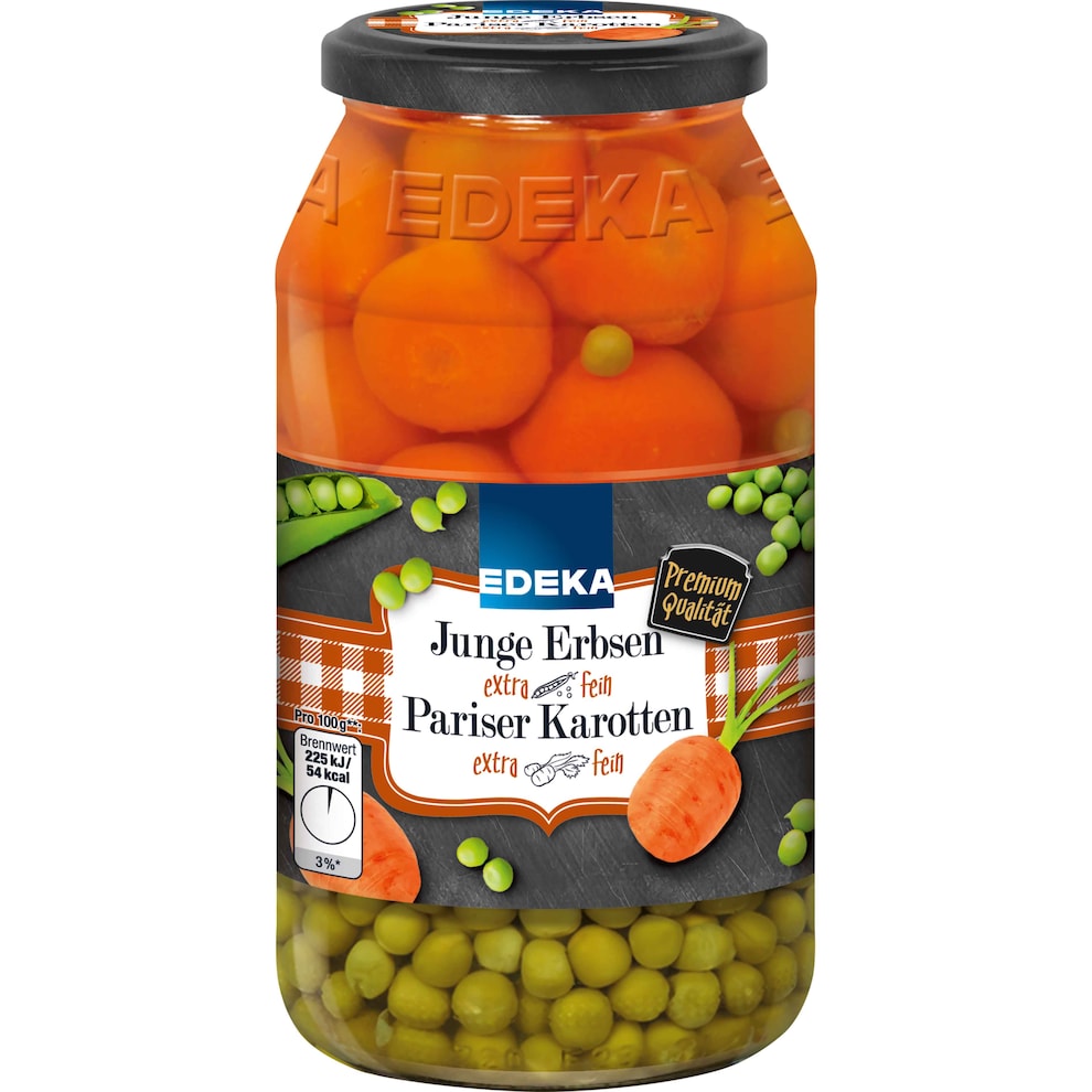 EDEKA Erbsen mit Pariser Karotten extra fein | bei Bringmeister online ...