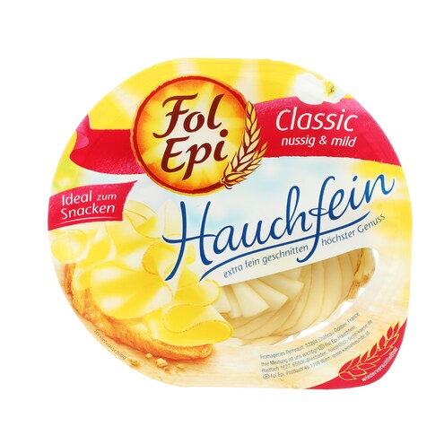 Fol Epi classic Käse Scheiben hauchfein, 50 % Fett