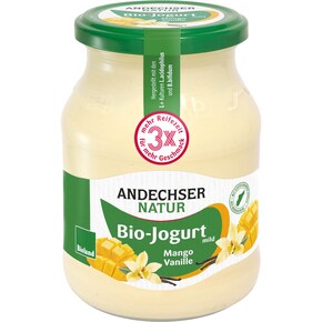 Andechser Natur Bio Joghurt mild Mango-Vanille Bild 0