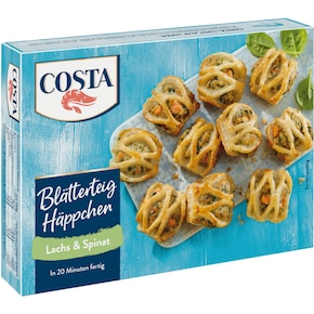 COSTA Blätterteig-Häppchen Lachs-Spinat Bild 0