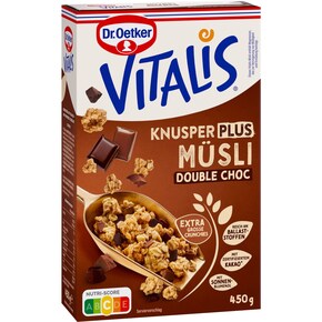 Dr.Oetker Vitalis Knusper Müsli Plus Double Chocolate Bild 0