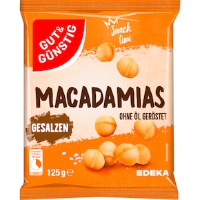 GUT&GÜNSTIG Macadamias, geröstet & gesalzen Bild 0