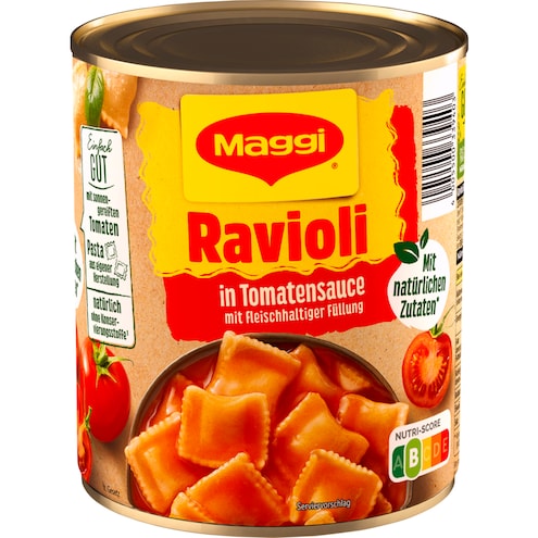 Maggi Ravioli in Tomatensauce