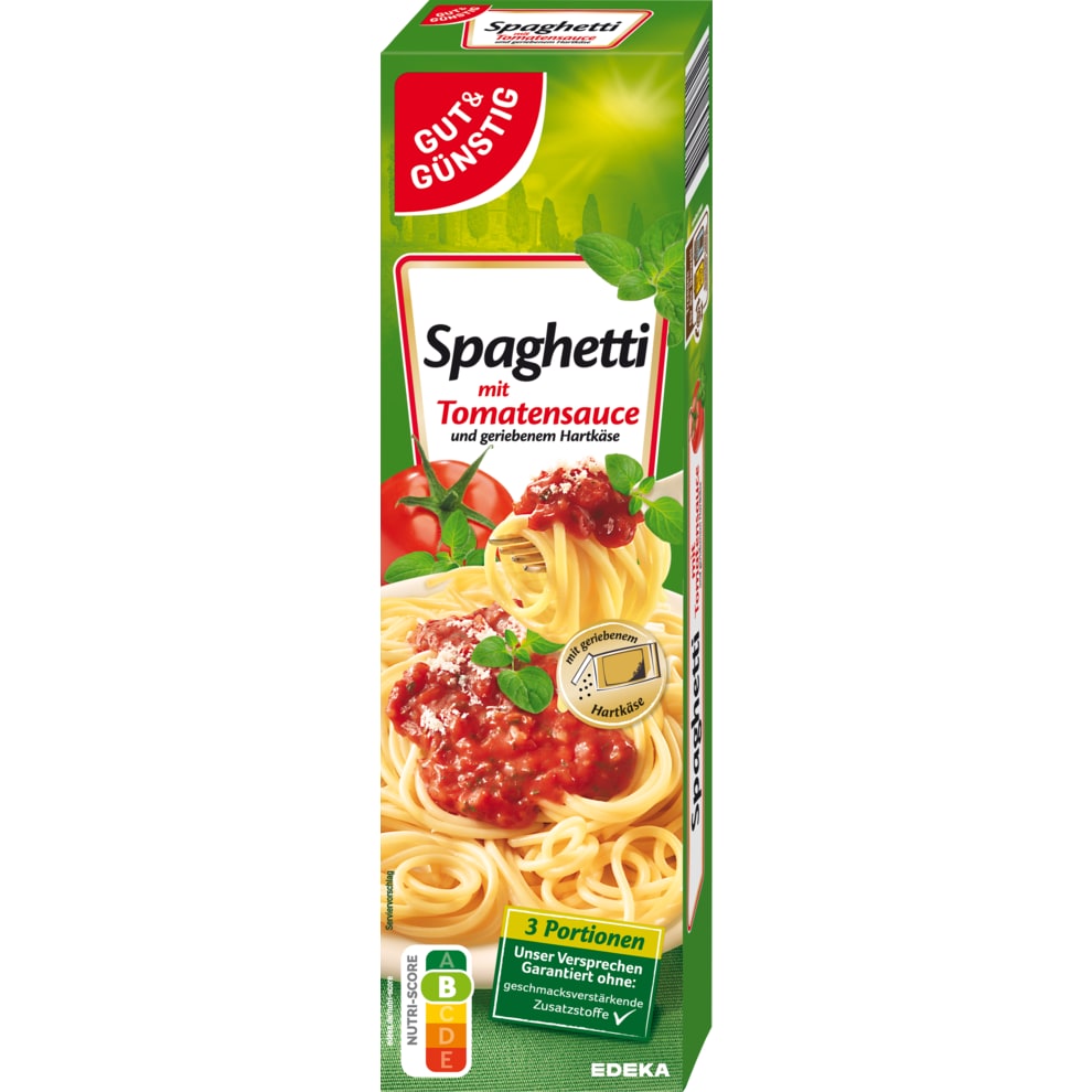 GUT&amp;GÜNSTIG Spaghetti mit Tomatensauce | bei Bringmeister online bestellen!