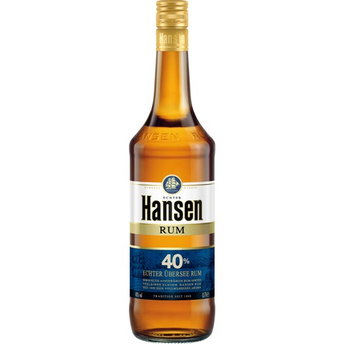 Hansen Echter Übersee Rum 40 % vol.
