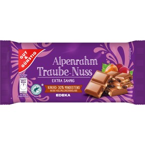 GUT&GÜNSTIG Alpenrahm-Traube-Nuss-Schokolade Bild 0