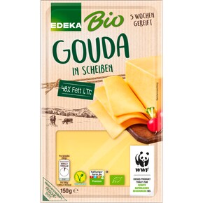 EDEKA Bio Gouda in Scheiben 48% Fett i. Tr. Bild 0