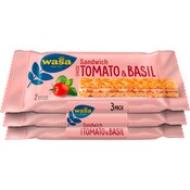 Wasa Sandwich Cheese, Tomato & Basil - 3-Pack