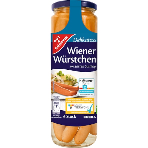 GUT&GÜNSTIG 6 Wiener Würstchen