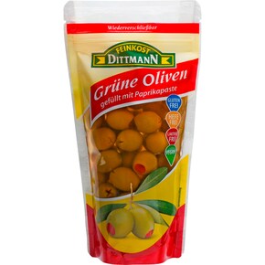 FEINKOST DITTMANN Grüne Oliven mit Paprikapaste Bild 0