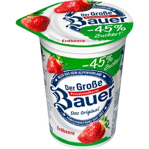 Bauer Der Grosse Bauer weniger Zucker Erdbeere 1,8 % Fett Bild 0