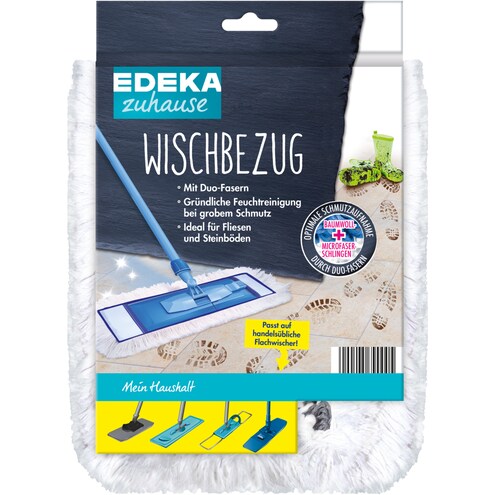 EDEKA zuhause Wischbezug Duo-Faser/Baumwolle