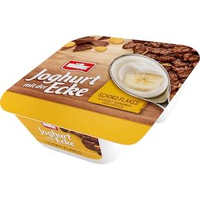 Müller Joghurt mit der Ecke Knusper Schoko Flakes & Joghurt Bananengeschmack 3,8% Fett Bild 0