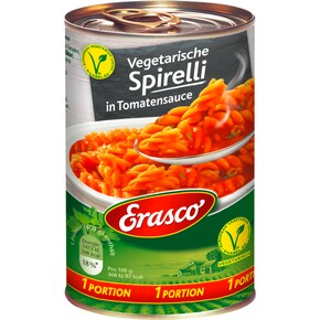 Erasco Vegetarische Spirelli in Tomatensauce Bild 0