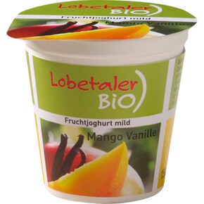 Lobetaler Bio Fruchtjoghurt mild Mango Vanille 3,7 % Fett Bild 0