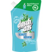 Duschdas Schutz + Hygiene mit Teebaumöl & Thymian Flüssigseife Nachfüllbeutel