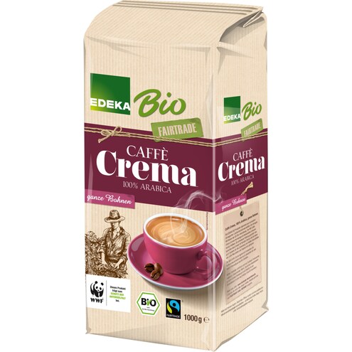 EDEKA Bio Caffè Crema, ganze Bohnen