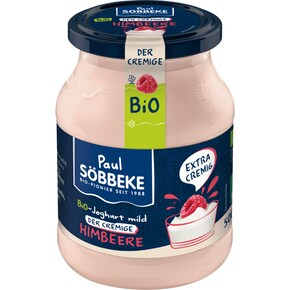 Söbbeke Bio Joghurt mild der Cremige Himbeere 7,5 % Fett Bild 0