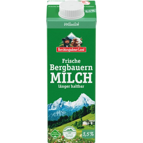 Berchtesgadener Land Frische Bergbauern Milch länger haltbar 3,5 % Fett