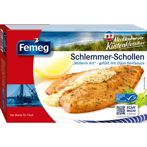 Femeg MSC Schlemmer-Schollen mit Dijon Senfsauce