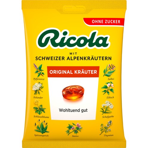 Ricola Schweizer Kräuterbonbons Original zuckerfrei