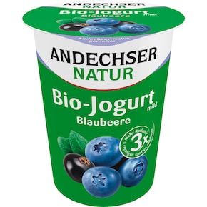 Andechser Natur Bio Jogurt mild Blaubeere-Cassis 3,8 % Fett Bild 0