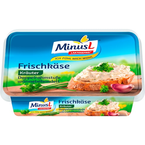 MinusL Laktosefrei Frischkäse Kräuter 70 % Fett i. Tr.