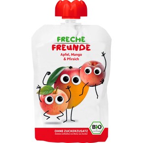 Freche Freunde Bio Quetschie Apfel, Mango & Pfirsich Bild 0