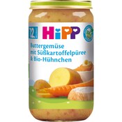 HiPP Bio Buttergemüse mit Süßkartoffelpüree & Bio-Hühnchen ab 12. Monat