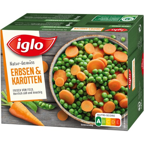 iglo Natur-Gemüse Erbsen und Karotten