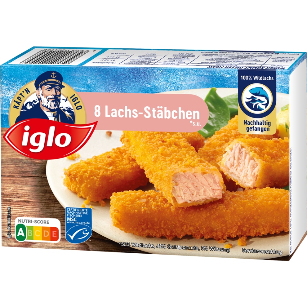 iglo MSC Lachs-Stäbchen | Bringmeister bei online bestellen