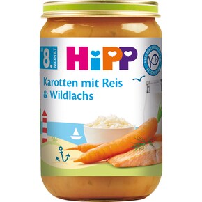HiPP Karotten mit Reis & Wildlachs ab 8. Monat Bild 0