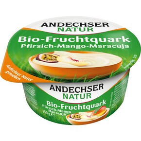 Andechser Natur Bio Fruchtquark Pfirsich-Mango-Maracuja 20 % Fett Bild 0
