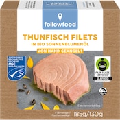 followfood MSC Thunfisch Filets in Bio-Sonnenblumenöl