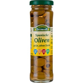FEINKOST DITTMANN Spanische Oliven grün ohne Stein Bild 0
