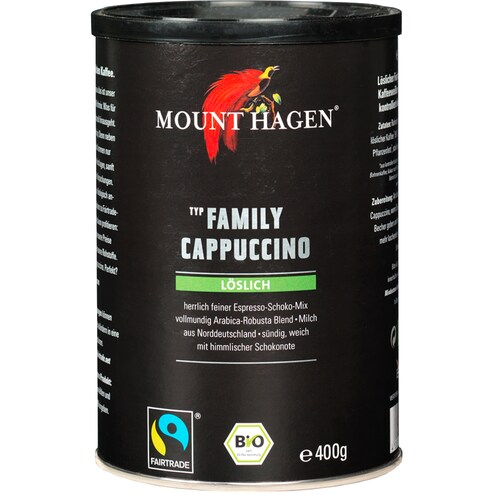 Mount Hagen Bio Family Cappuccino löslich