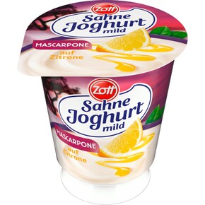 Zott Sahne-Joghurt mild Mascarpone Duett Zitrone 10 % Fett Bild 0