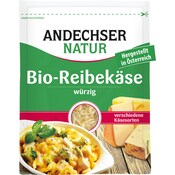 Andechser Natur Bio Reibekäse würzig 45 % Fett i.Tr.