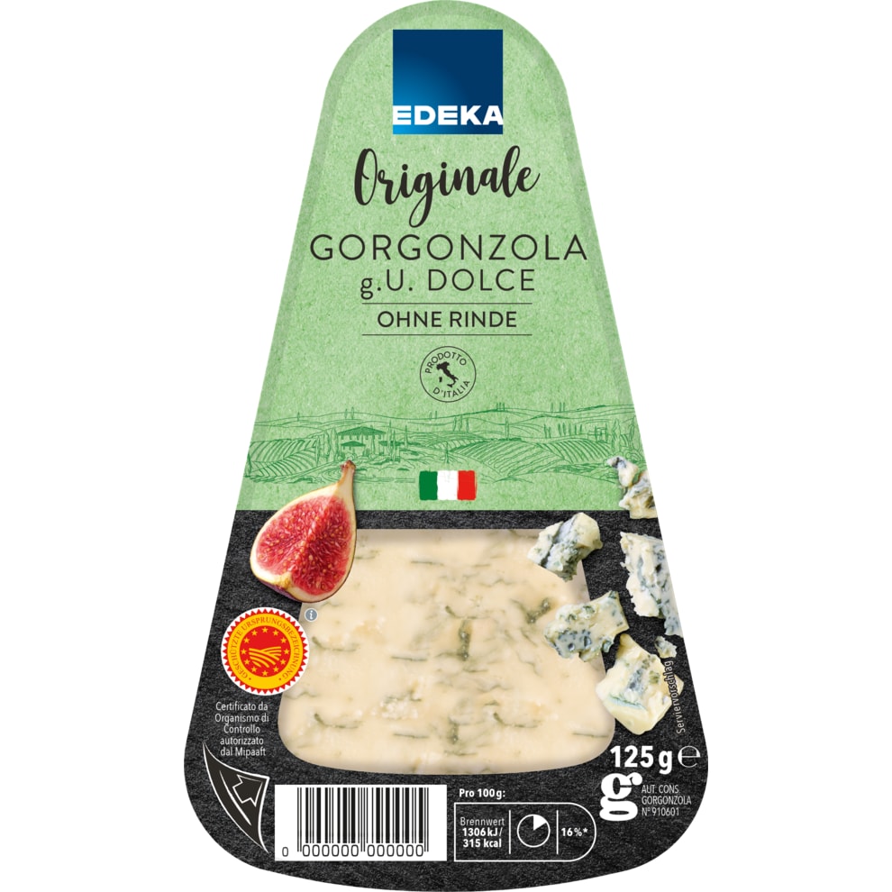 EDEKA Originale Gorgonzola Dolce 48% Fett i. Tr. | bei Bringmeister ...