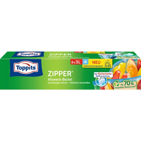 Toppits Zipper Allzweck-Beutel Winteredition