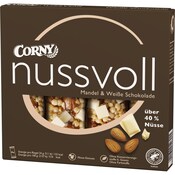 CORNY Nussvoll Mandel & Weiße Schokolade