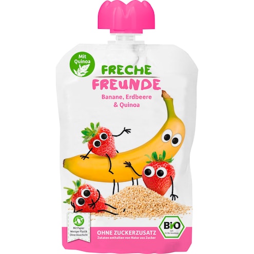 Freche Freunde Bio Quetschie Banane, Erdbeere & Quinoa
