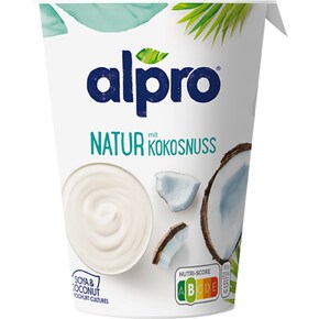 alpro Soja-Joghurtalternative Natur mit Kokosnuss Bild 0