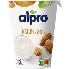 alpro Soja-Joghurtalternative Natur mit Mandeln Bild 0