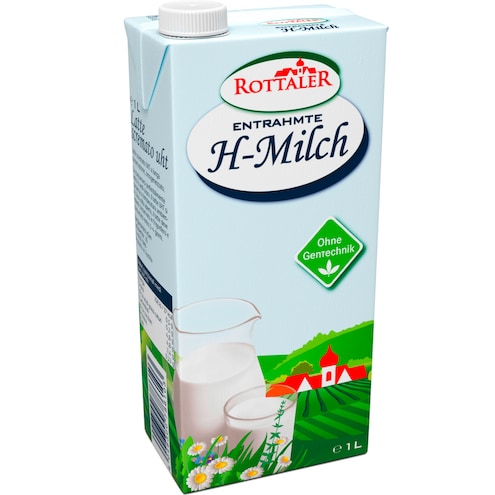 Rottaler Entrahmte H-Milch 0,5 % Fett