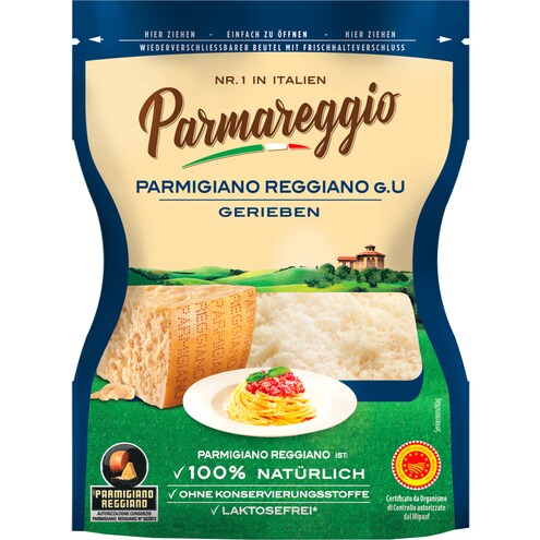Parmareggio Parmigiano Reggiano DOP gerieben 32 % Fett i. Tr.