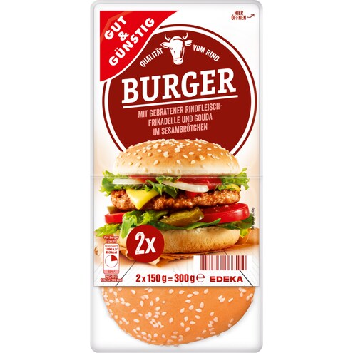 GUT & GÜNSTIG Rindfleisch Burger