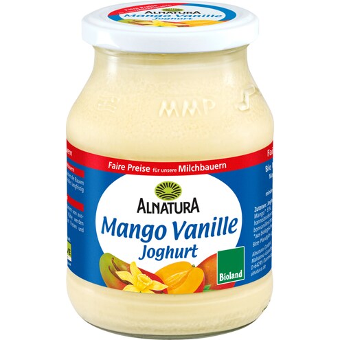 Alnatura Bio Joghurt Mango-Vanille 3,8 % Fett Bild 1