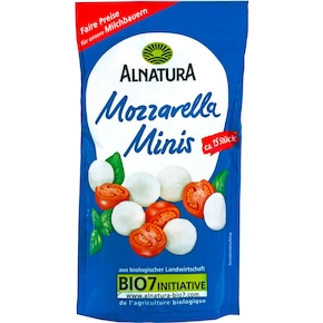 Alnatura Bio Mozzarella Minis 45 % Fett i. Tr. Bild 0