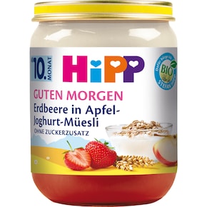 HiPP Bio Guten Morgen Erdbeere in Apfel-Joghurt-Müesli ab 10. Monat Bild 0